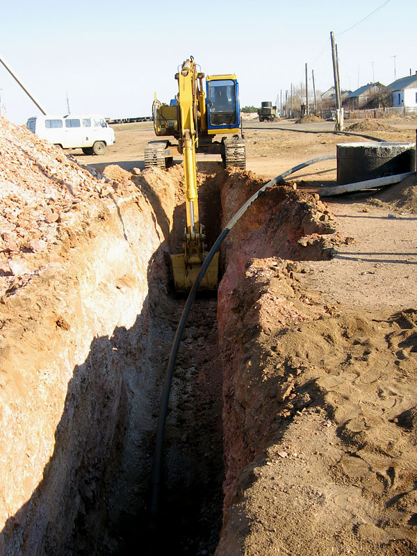 Строительство магистральных водоводов и разводящих водопроводных сетей