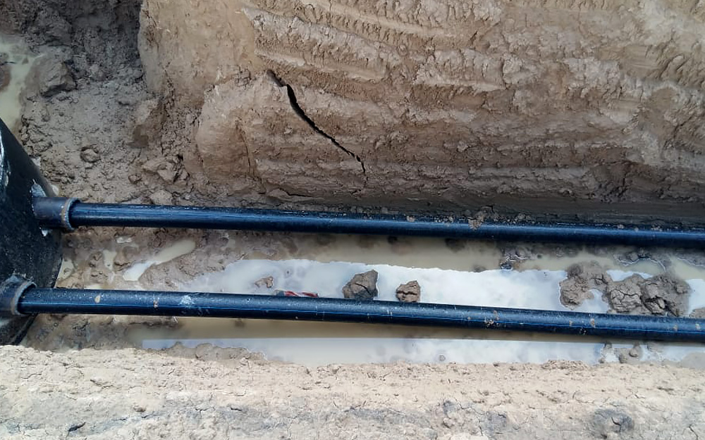 Строительно-монтажные работы по строительству площадки водопроводных сооружений